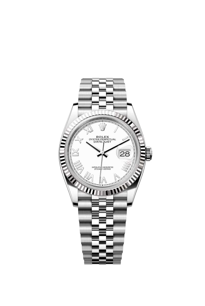 ROLEX ๋ฐ์ดํธ์ ์คํธ 36 126234 White ๋ค์ด์ผ ์ค์ด์คํฐ์คํธ๊ณผ White Gold