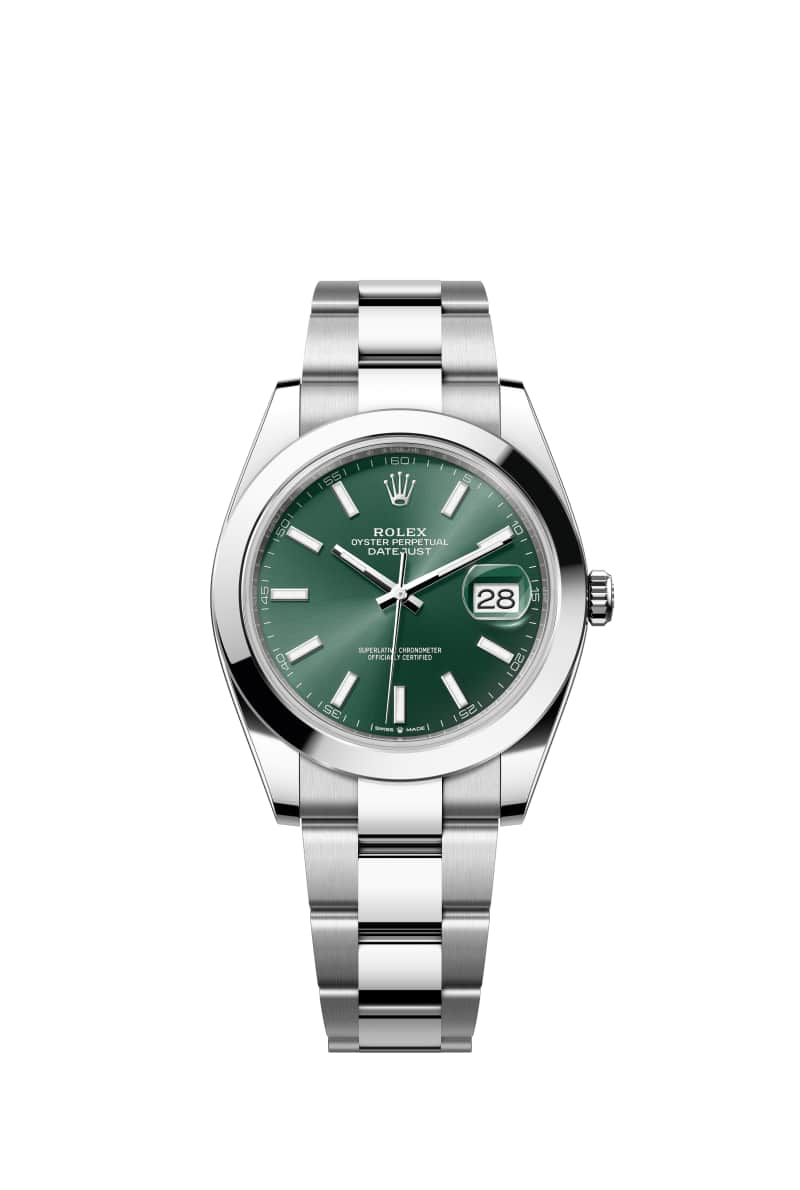 ROLEX 데이트저스트 41 126300 민트 그린 다이얼 오이스터스틸