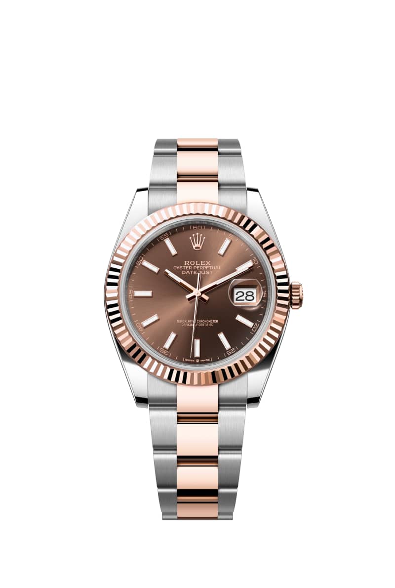 ROLEX ๋ฐ์ดํธ์ ์คํธ 41 126331 ์ด์ฝ๋ ๋ค์ด์ผ ์ค์ด์คํฐ์คํธ๊ณผ ์๋ฒ๋ก์ฆ Gold