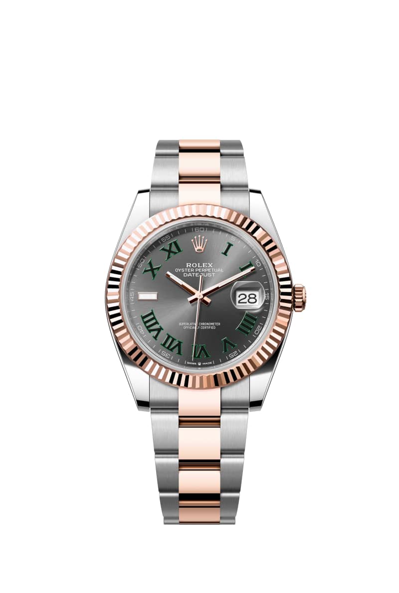 ROLEX ๋ฐ์ดํธ์ ์คํธ 41 126331 ์ฌ๋ ์ดํธ ๋ค์ด์ผ ์ค์ด์คํฐ์คํธ๊ณผ ์๋ฒ๋ก์ฆ Gold