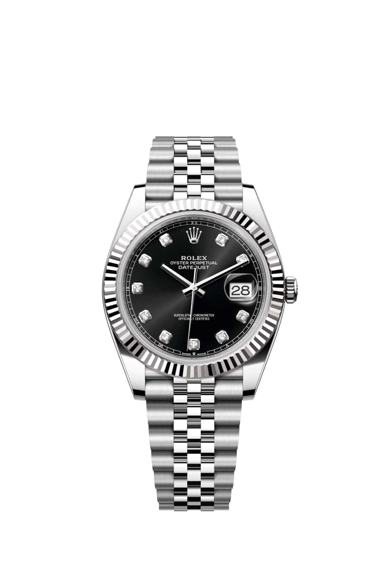 ROLEX ๋ฐ์ดํธ์ ์คํธ 41 126334 ๋ค์ด์๋ชฌ๋๊ฐ ์ธํ
๋ ๋ธ๋ผ์ดํธ Black ๋ค์ด์ผ ์ค์ด์คํฐ์คํธ๊ณผ White Gold