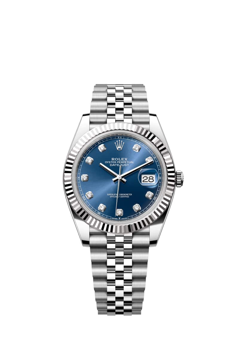 ROLEX ๋ฐ์ดํธ์ ์คํธ 41 126334 ๋ค์ด์๋ชฌ๋๊ฐ ์ธํ
๋ ๋ธ๋ผ์ดํธ ๋ธ๋ฃจ ๋ค์ด์ผ ์ค์ด์คํฐ์คํธ๊ณผ White Gold