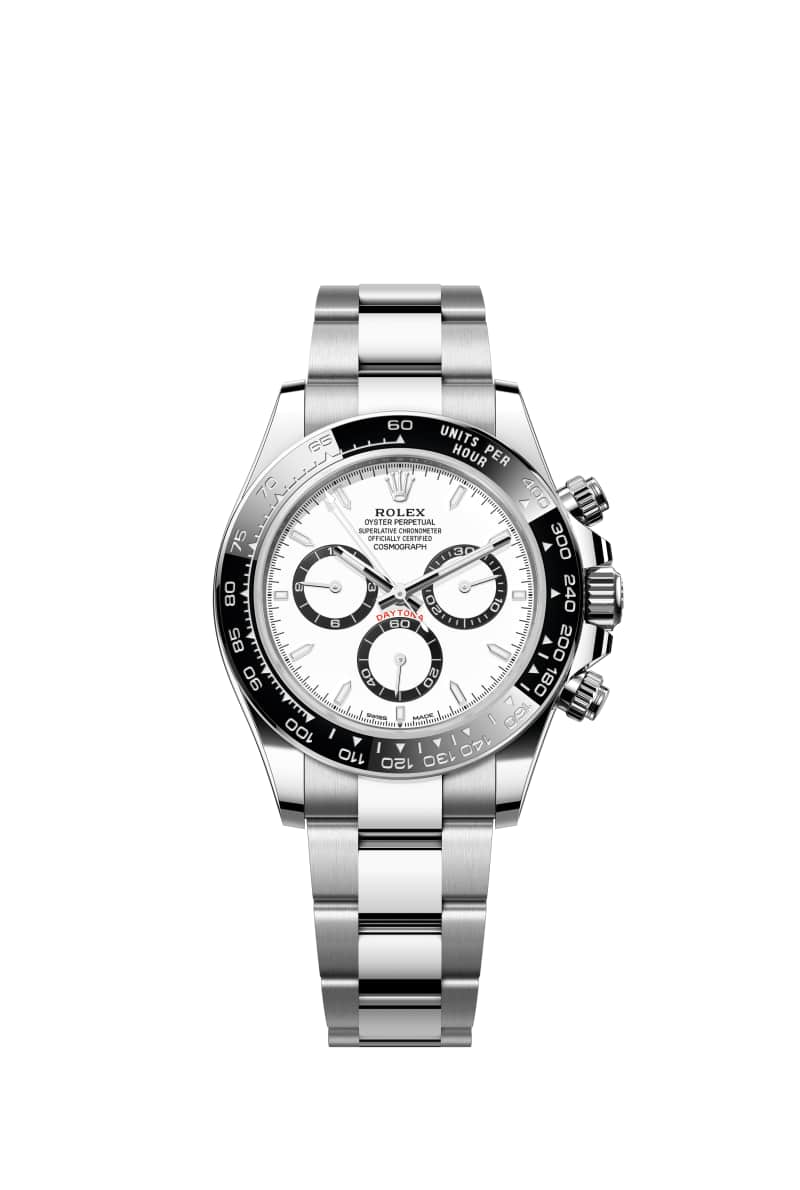 ROLEX ์ฝ์ค๋ชจ๊ทธ๋ํ ๋ฐ์ดํ ๋ 40 126500LN White, Black ์นด์ดํฐ ๋ง ๋ค์ด์ผ ์ค์ด์คํฐ์คํธ