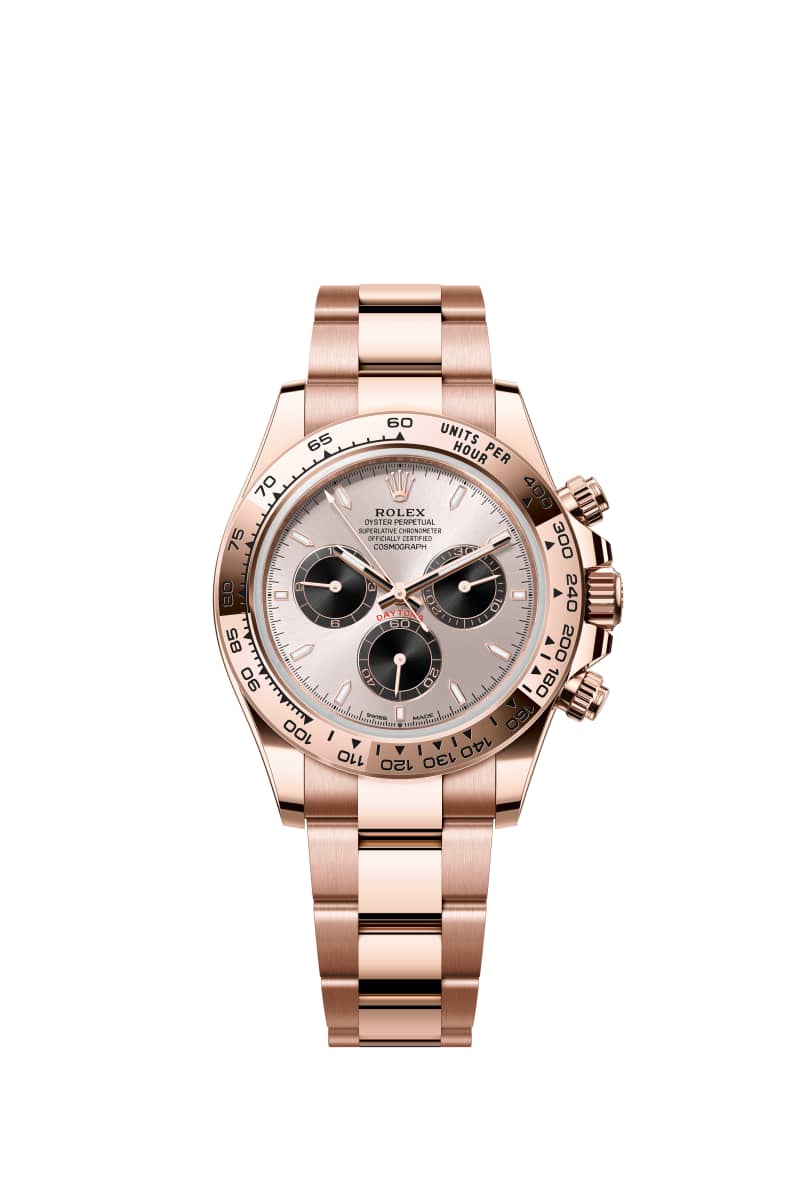 ROLEX 코스모그래프 데이토나 40 126505 선더스트 and 브라이트 Black 다이얼 18캐럿 에버로즈 Gold
