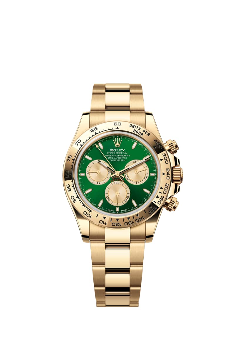 ROLEX ์ฝ์ค๋ชจ๊ทธ๋ํ ๋ฐ์ดํ ๋ 40 126508 ๋ธ๋ผ์ดํธ ๊ทธ๋ฆฐ and ๊ณจ๋ ๋ค์ด์ผ 18์บ๋ฟ ์๋ก์ฐ Gold