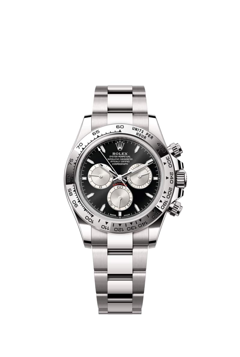 ROLEX 코스모그래프 데이토나 40 126509 브라이트 Black and 스틸 다이얼 18캐럿 White Gold