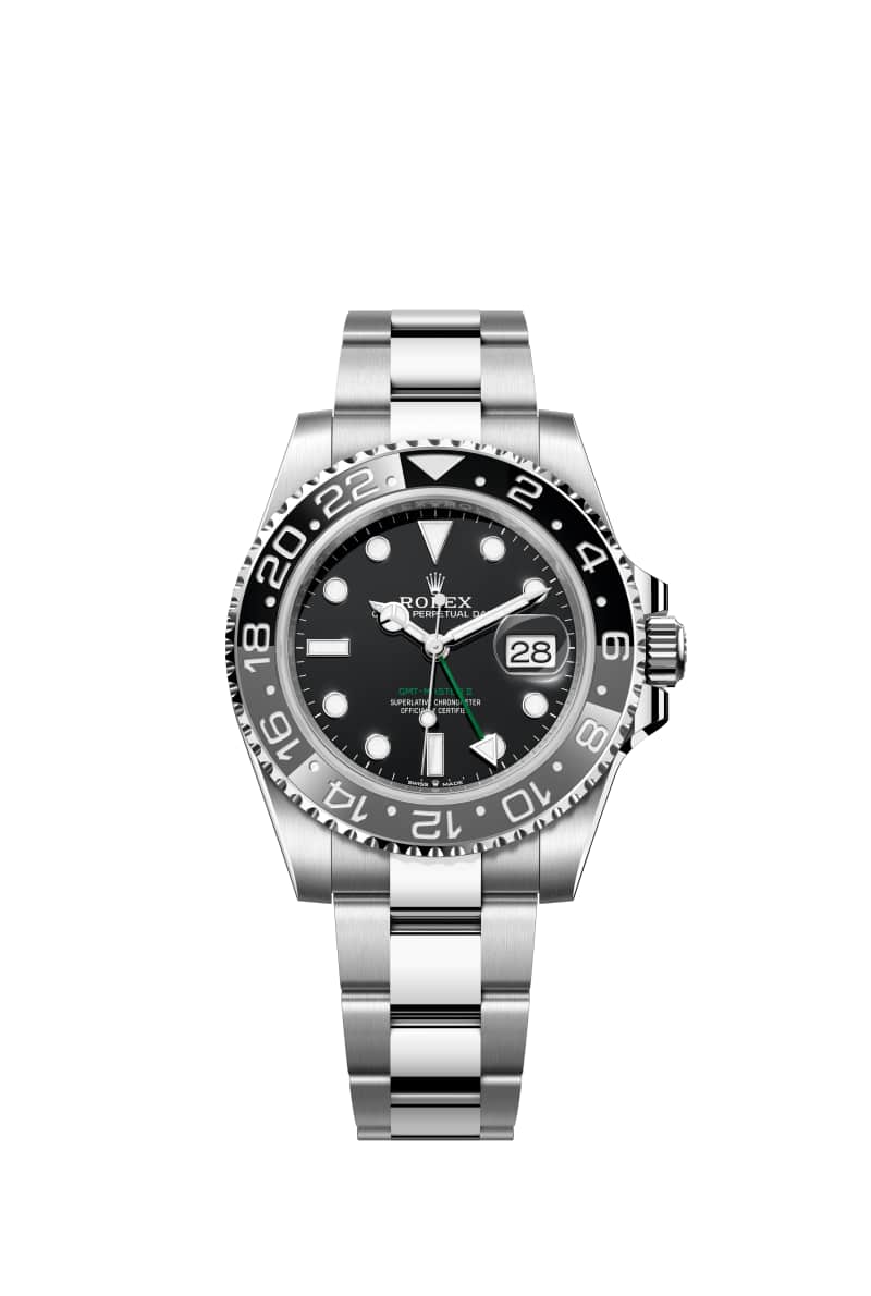 롤렉스 GMT-마스터 II 40 126710GRNR 블랙 다이얼 오이스터스틸
