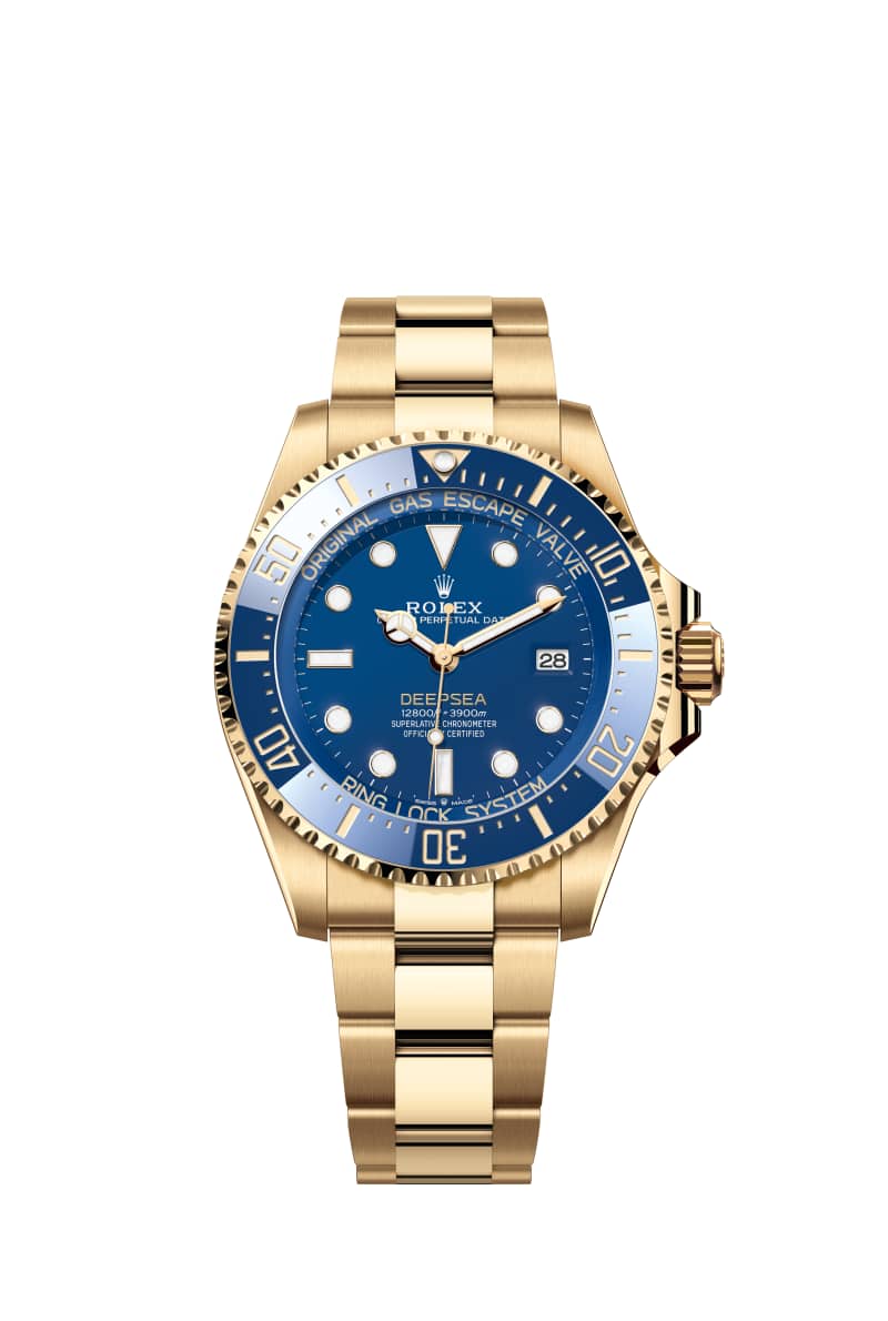 ROLEX 딥씨 44 136668LB 블루 다이얼 18캐럿 옐로우 Gold