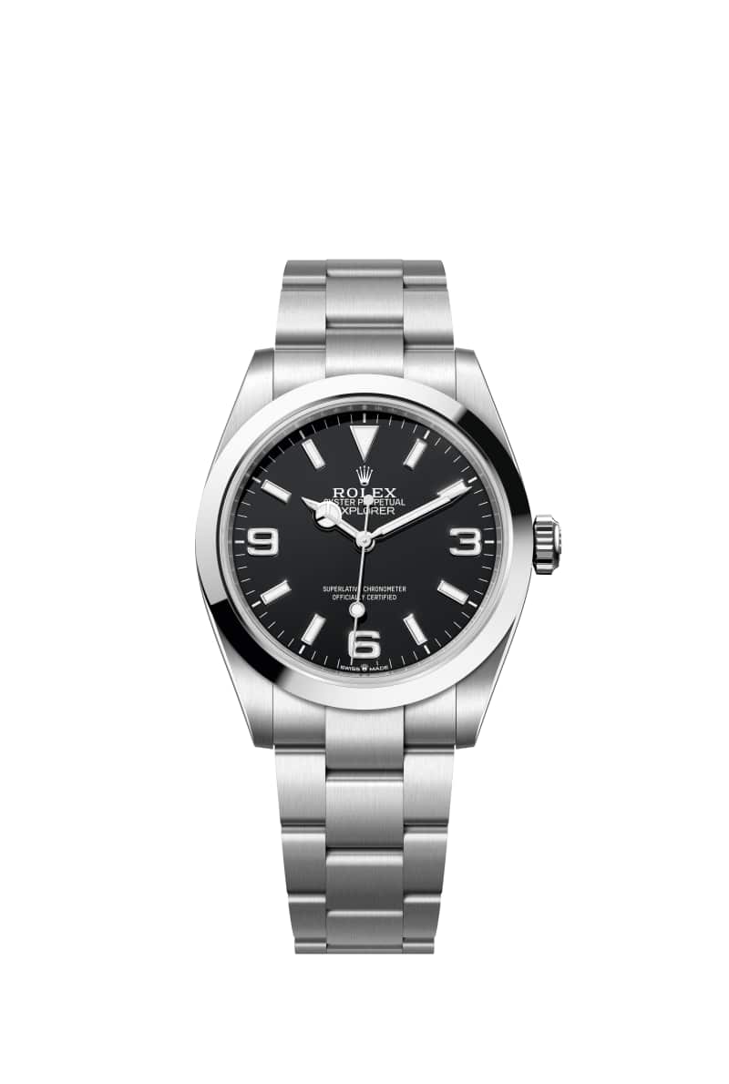 ROLEX Explorer 40 224270 Black 다이얼 오이스터스틸
