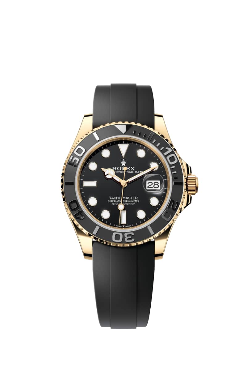 ROLEX 요트-마스터 42 226658 Black 다이얼 18캐럿 옐로우 Gold