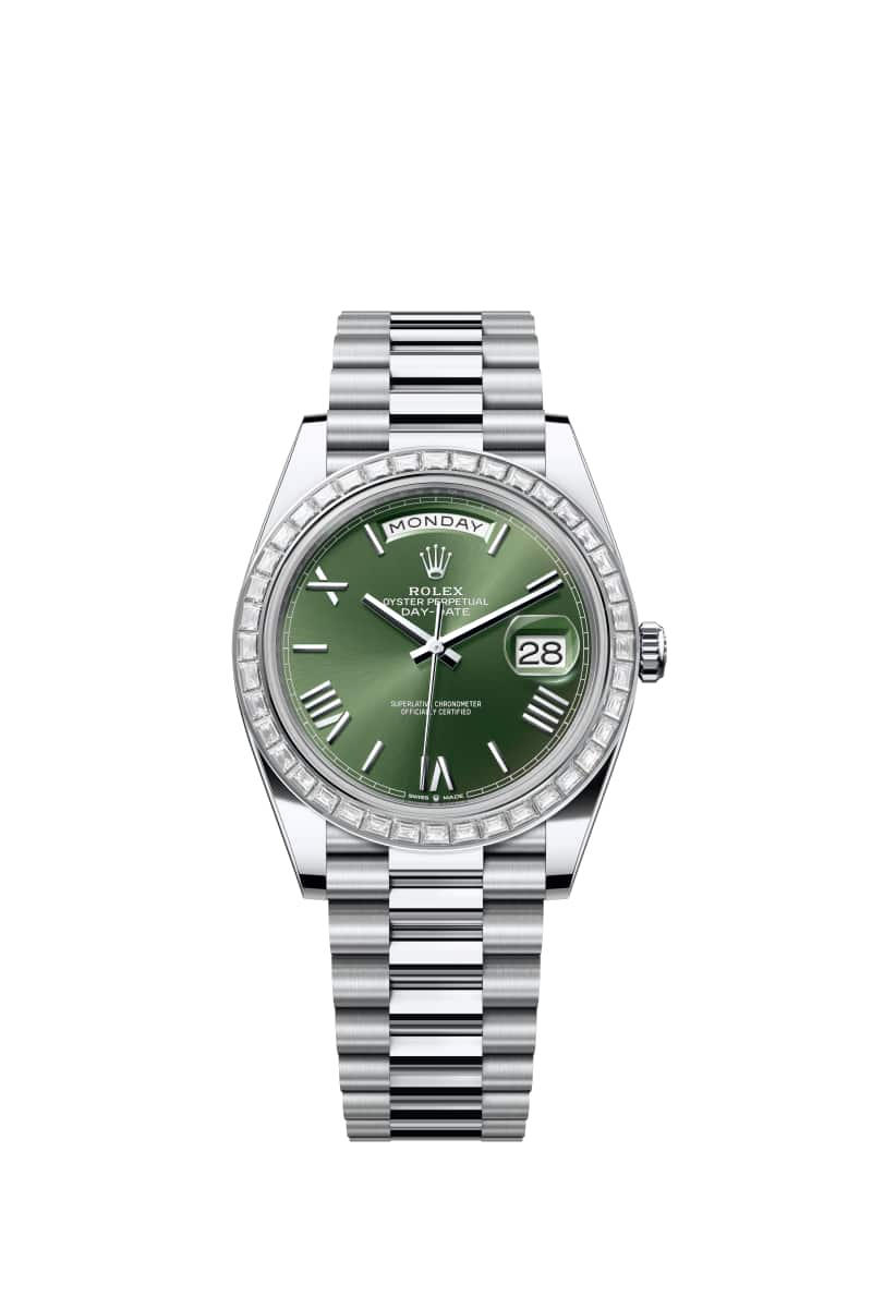 ROLEX Day-๋ฐ์ดํธ 40 228396TBR ์ฌ๋ฆฌ๋ธ ๊ทธ๋ฆฐ ๋ค์ด์ผ ํ๋ํฐ๋