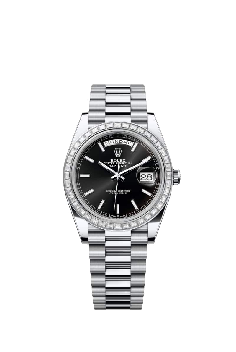 ROLEX Day-데이트 40 228396TBR 브라이트 Black 다이얼 플래티넘