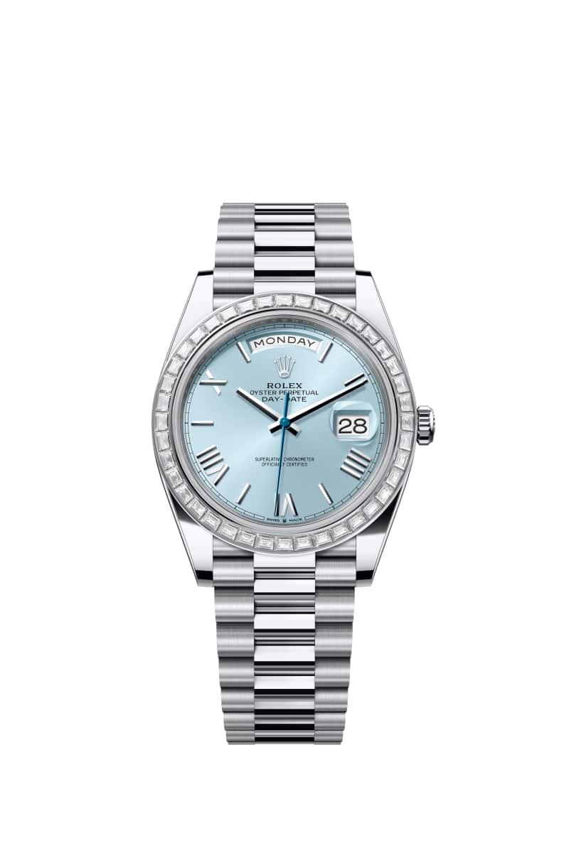 ROLEX Day-데이트 40 228396TBR Ice 블루 다이얼 플래티넘