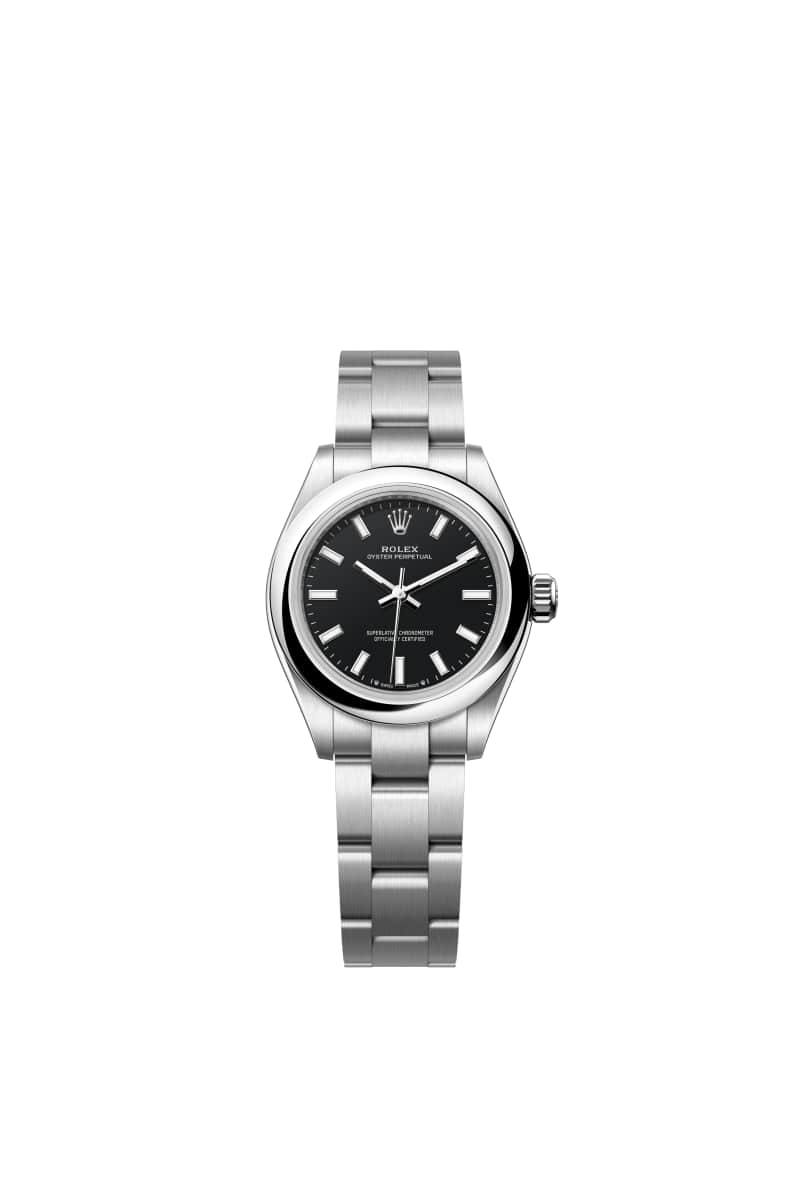 ROLEX 오이스터 퍼페츄얼 28 276200 Black 다이얼 오이스터스틸