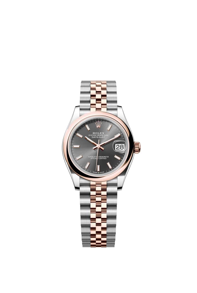ROLEX 데이트저스트 31 278241 슬레이트 다이얼 오이스터스틸과 에버로즈 Gold