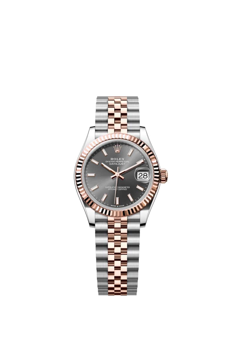 ROLEX 데이트저스트 31 278271 슬레이트 다이얼 오이스터스틸과 에버로즈 Gold