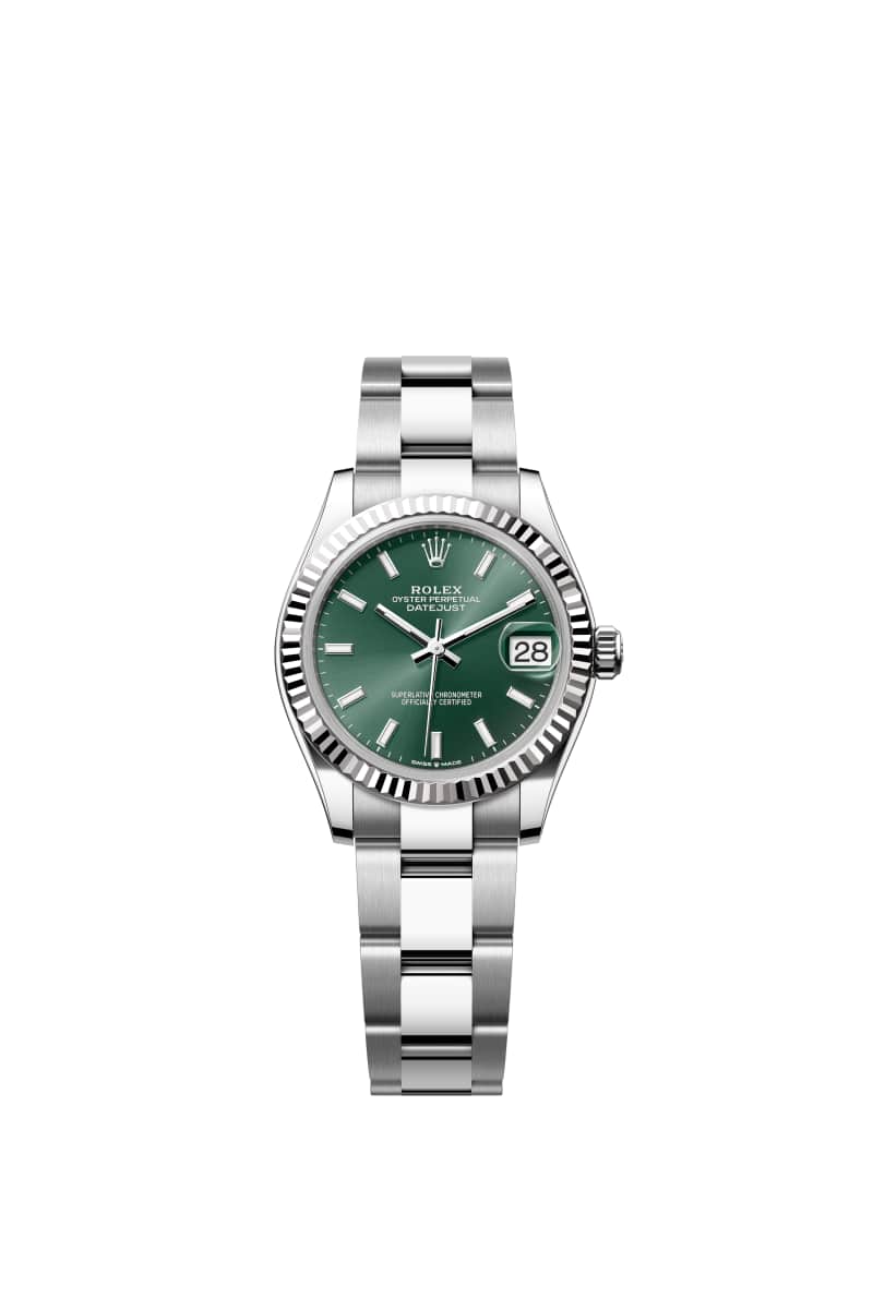 ROLEX ๋ฐ์ดํธ์ ์คํธ 31 278274 ๋ฏผํธ ๊ทธ๋ฆฐ ๋ค์ด์ผ ์ค์ด์คํฐ์คํธ๊ณผ White Gold