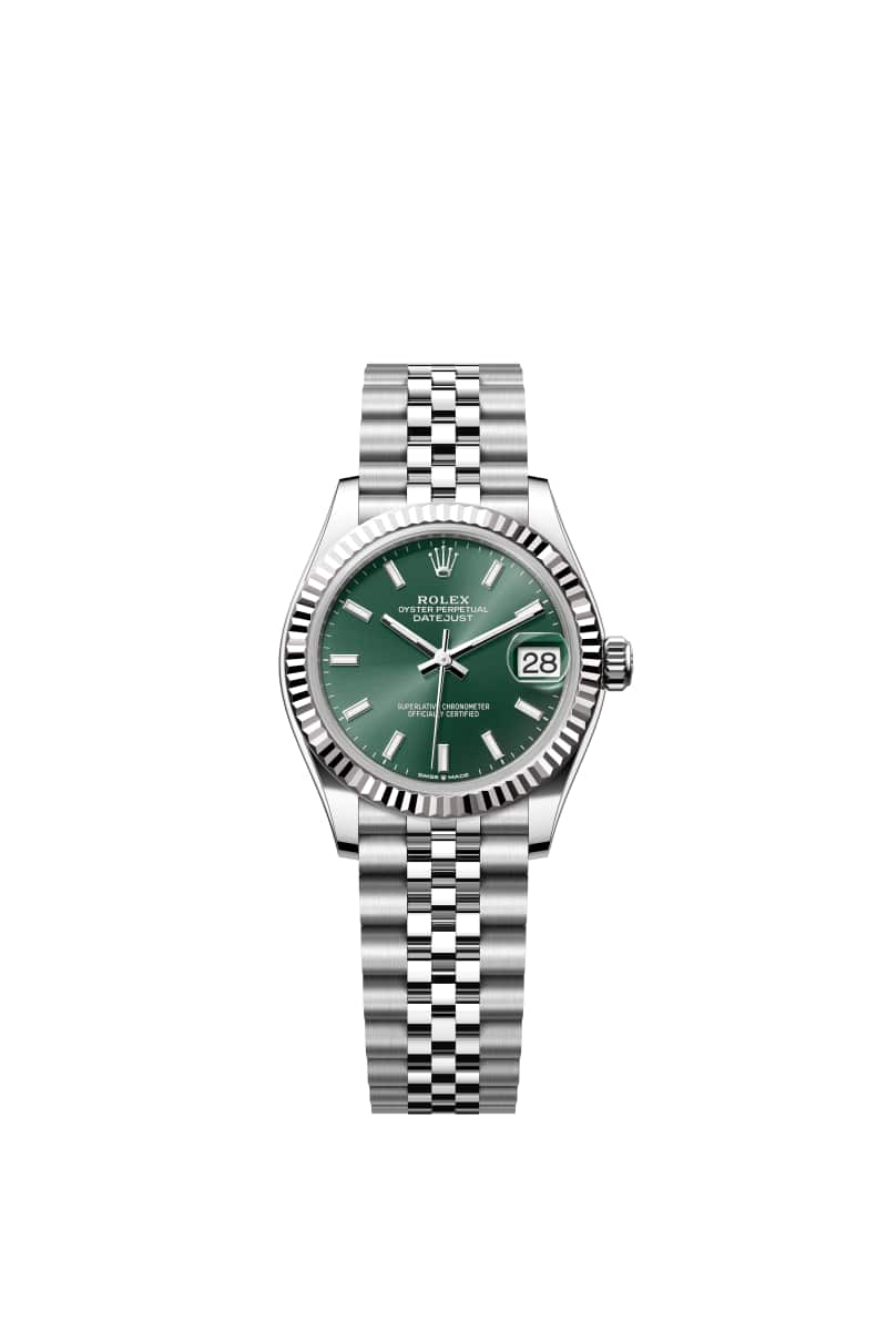 ROLEX 데이트저스트 31 278274 민트 그린 다이얼 오이스터스틸과 White Gold