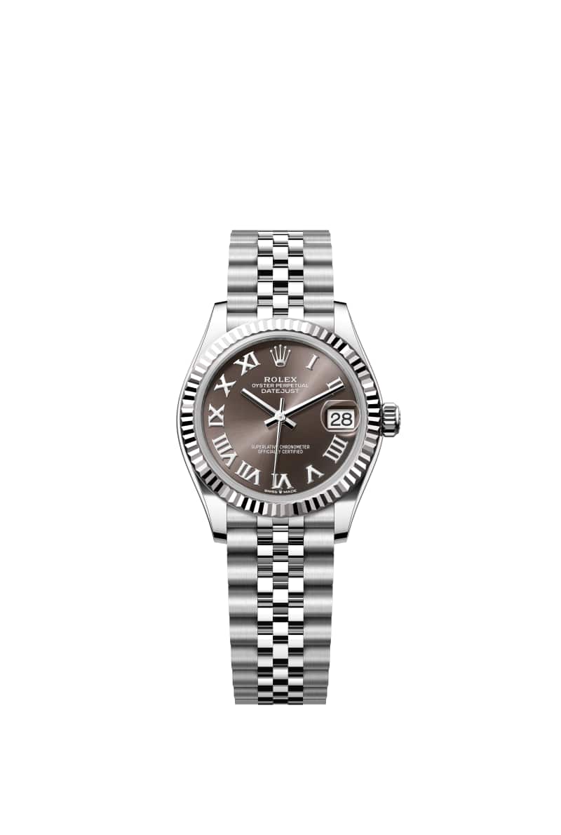 ROLEX 데이트저스트 31 278274 다크 그레이 다이얼 오이스터스틸과 White Gold