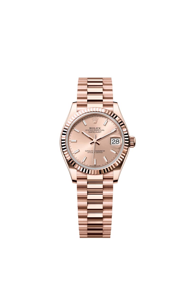 ROLEX 데이트저스트 31 278275 Rose Color 다이얼 18캐럿 에버로즈 Gold