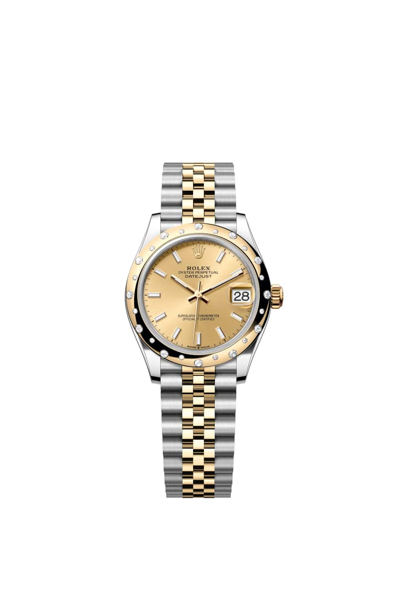 ROLEX 데이트저스트 31 278343RBR 샴페인 Color 다이얼 오이스터스틸과 옐로우 Gold