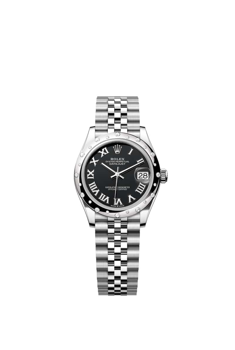 ROLEX ๋ฐ์ดํธ์ ์คํธ 31 278344RBR ๋ธ๋ผ์ดํธ Black ๋ค์ด์ผ ์ค์ด์คํฐ์คํธ๊ณผ White Gold