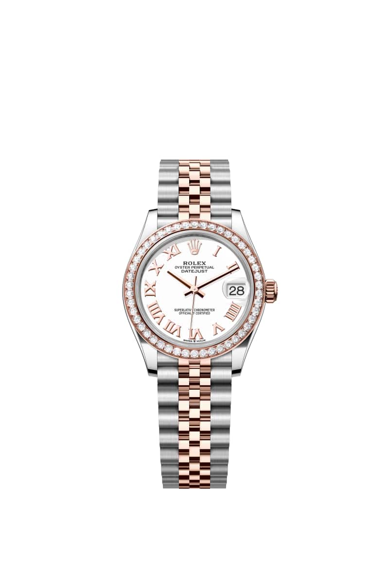 ROLEX 데이트저스트 31 278381RBR White 다이얼 오이스터스틸과 에버로즈 Gold