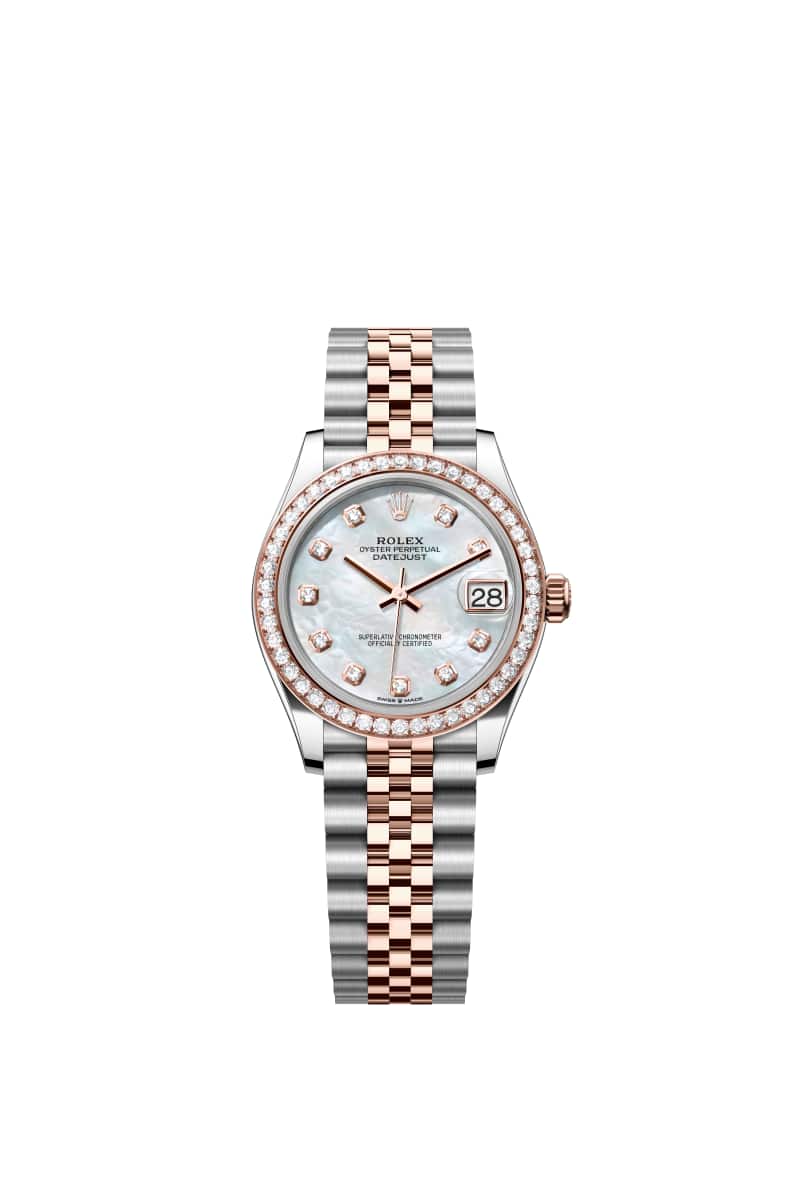 ROLEX ๋ฐ์ดํธ์ ์คํธ 31 278381RBR ๋ค์ด์๋ชฌ๋๊ฐ ์ธํ
๋ White ์ง์ฃผ์๊ฐ ๋ค์ด์ผ ์ค์ด์คํฐ์คํธ๊ณผ ์๋ฒ๋ก์ฆ Gold