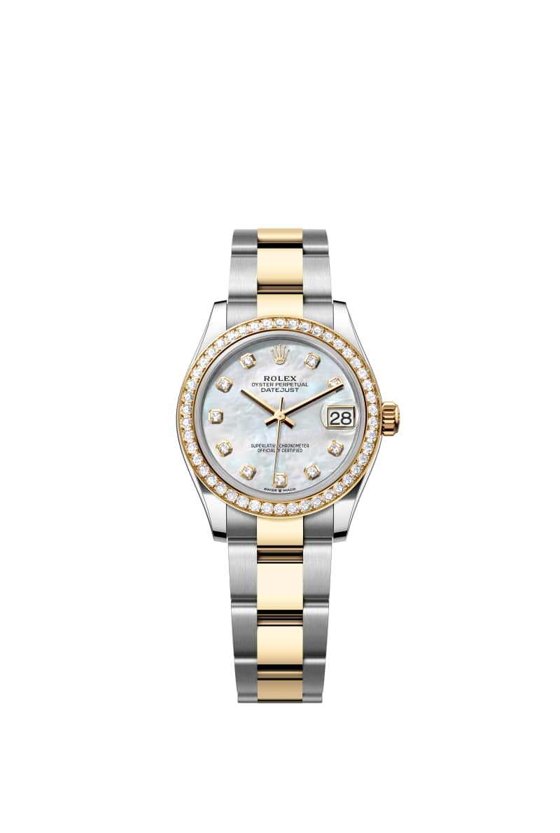 ROLEX ๋ฐ์ดํธ์ ์คํธ 31 278383RBR ๋ค์ด์๋ชฌ๋๊ฐ ์ธํ
๋ White ์ง์ฃผ์๊ฐ ๋ค์ด์ผ ์ค์ด์คํฐ์คํธ๊ณผ ์๋ก์ฐ Gold