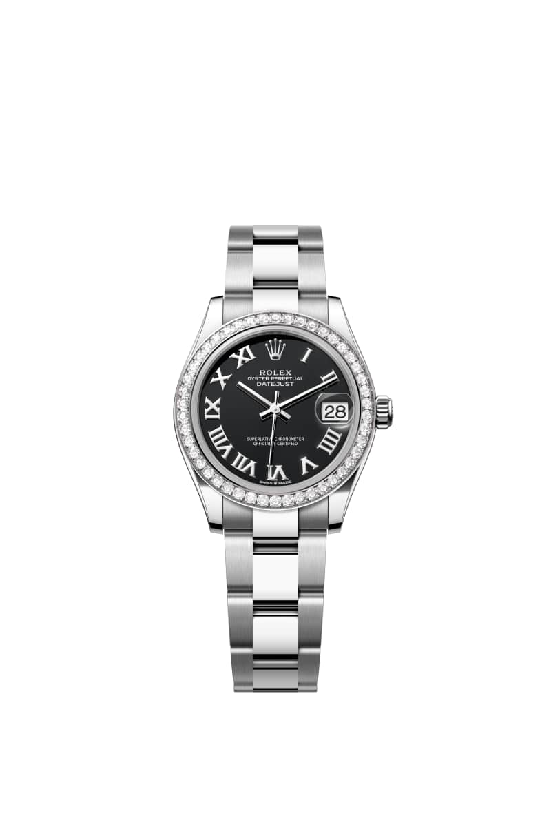 ROLEX ๋ฐ์ดํธ์ ์คํธ 31 278384RBR ๋ธ๋ผ์ดํธ Black ๋ค์ด์ผ ์ค์ด์คํฐ์คํธ๊ณผ White Gold