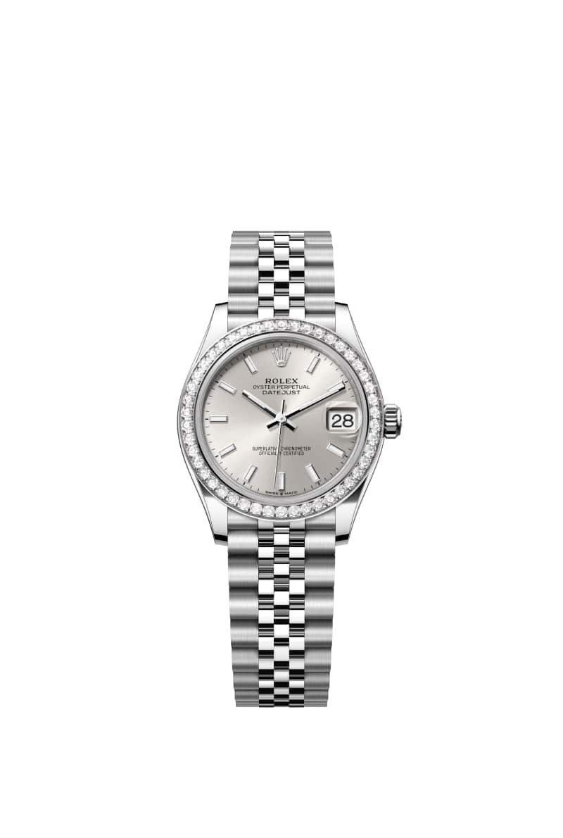 ROLEX 데이트저스트 31 278384RBR Silver 다이얼 오이스터스틸과 White Gold