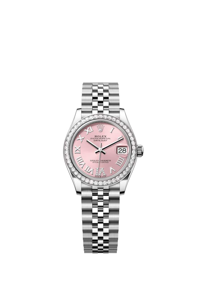 ROLEX ๋ฐ์ดํธ์ ์คํธ 31 278384RBR ๋ค์ด์๋ชฌ๋๊ฐ ์ธํ
๋ ํํฌ ๋ค์ด์ผ ์ค์ด์คํฐ์คํธ๊ณผ White Gold