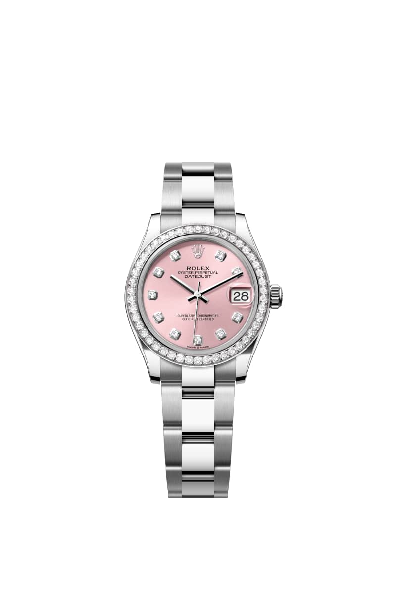 ROLEX ๋ฐ์ดํธ์ ์คํธ 31 278384RBR ๋ค์ด์๋ชฌ๋๊ฐ ์ธํ
๋ ํํฌ ๋ค์ด์ผ ์ค์ด์คํฐ์คํธ๊ณผ White Gold