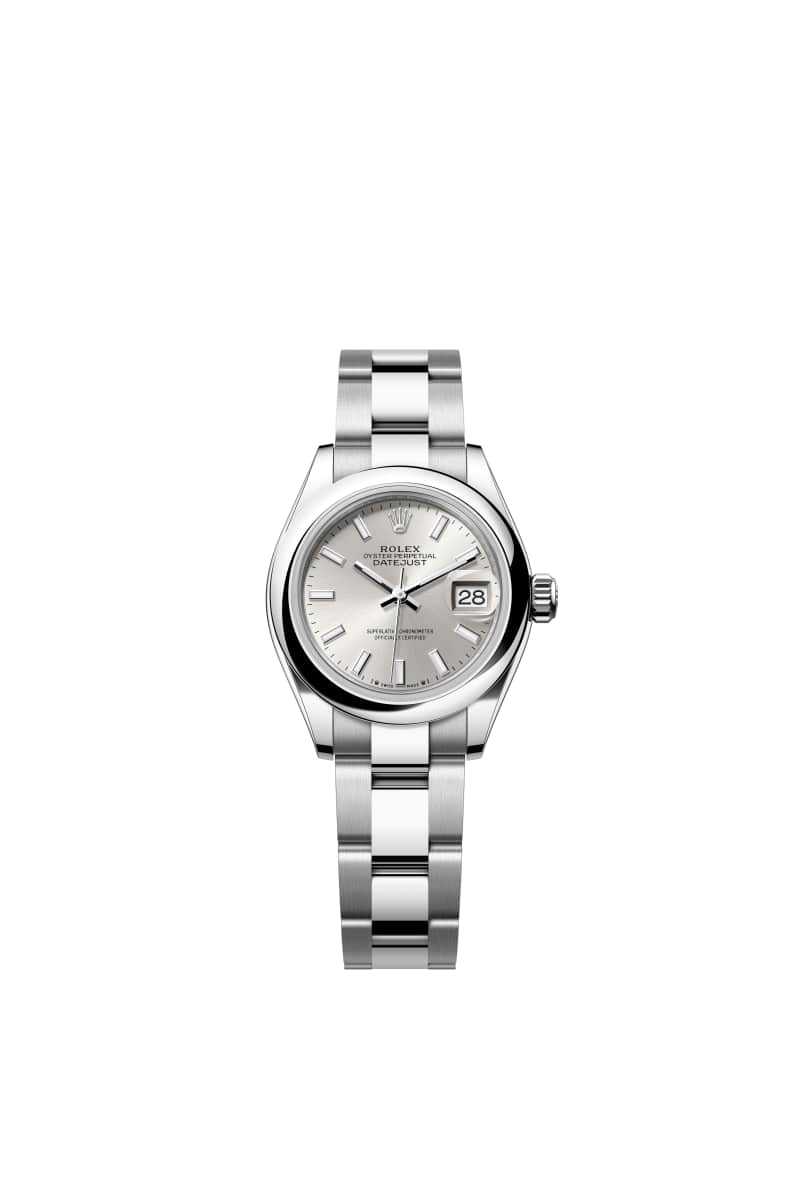 ROLEX Lady-데이트저스트 28 279160 Silver 다이얼 오이스터스틸