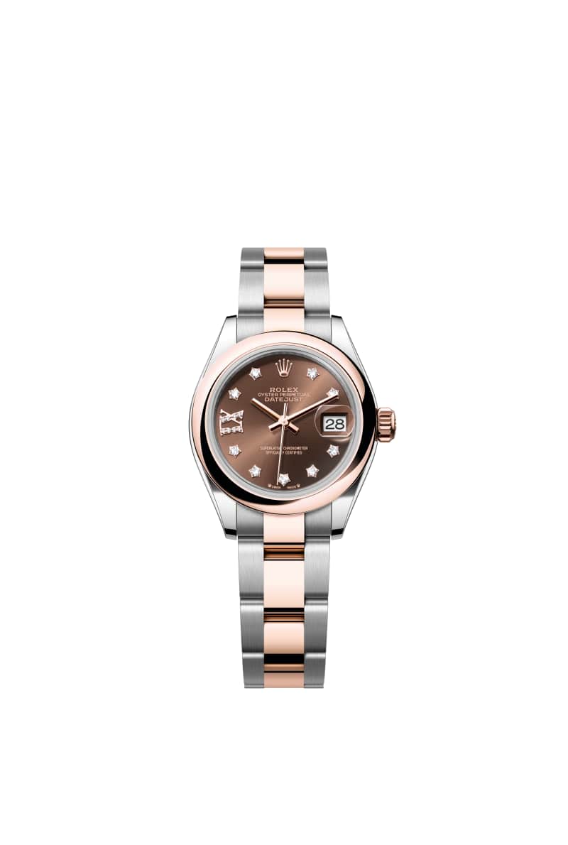 ROLEX Lady-๋ฐ์ดํธ์ ์คํธ 28 279161 ๋ค์ด์๋ชฌ๋๊ฐ ์ธํ
๋ ์ด์ฝ๋ ๋ค์ด์ผ ์ค์ด์คํฐ์คํธ๊ณผ ์๋ฒ๋ก์ฆ Gold