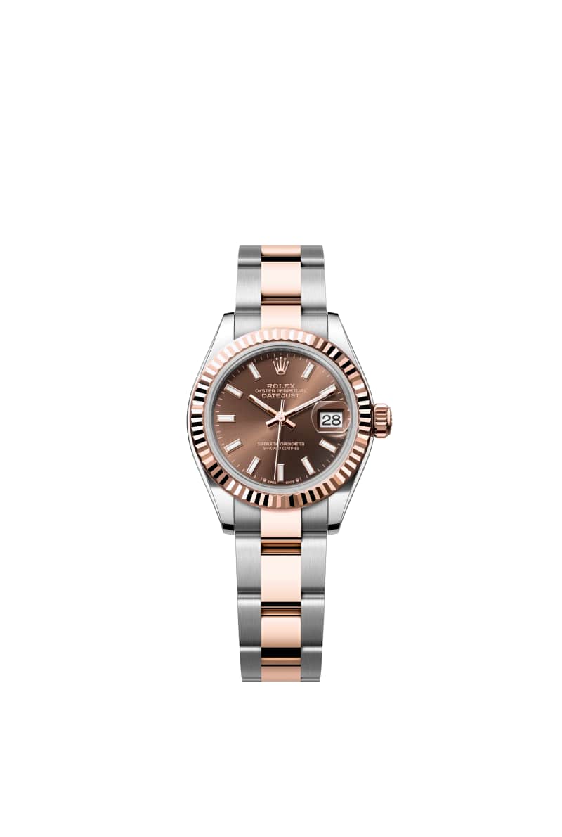 ROLEX Lady-๋ฐ์ดํธ์ ์คํธ 28 279171 ์ด์ฝ๋ ๋ค์ด์ผ ์ค์ด์คํฐ์คํธ๊ณผ ์๋ฒ๋ก์ฆ Gold