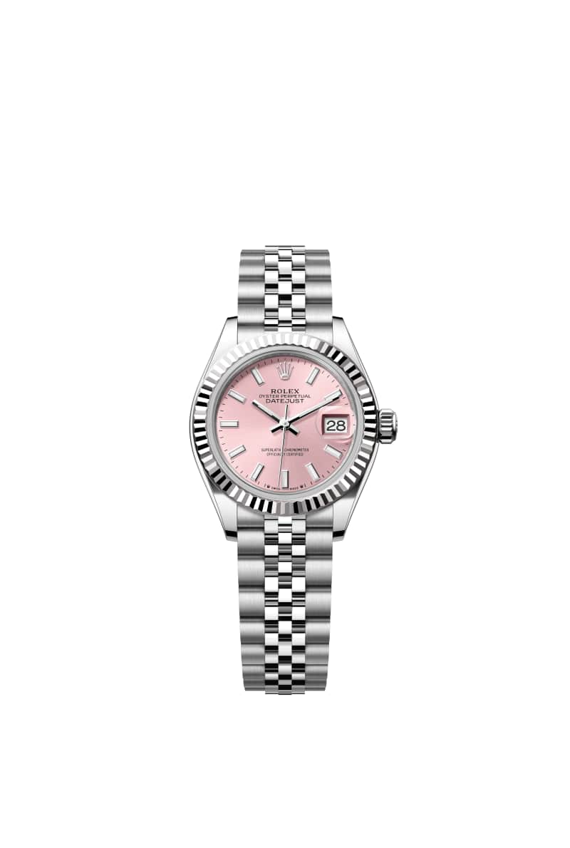 ROLEX Lady-๋ฐ์ดํธ์ ์คํธ 28 279174 ํํฌ ๋ค์ด์ผ ์ค์ด์คํฐ์คํธ๊ณผ White Gold