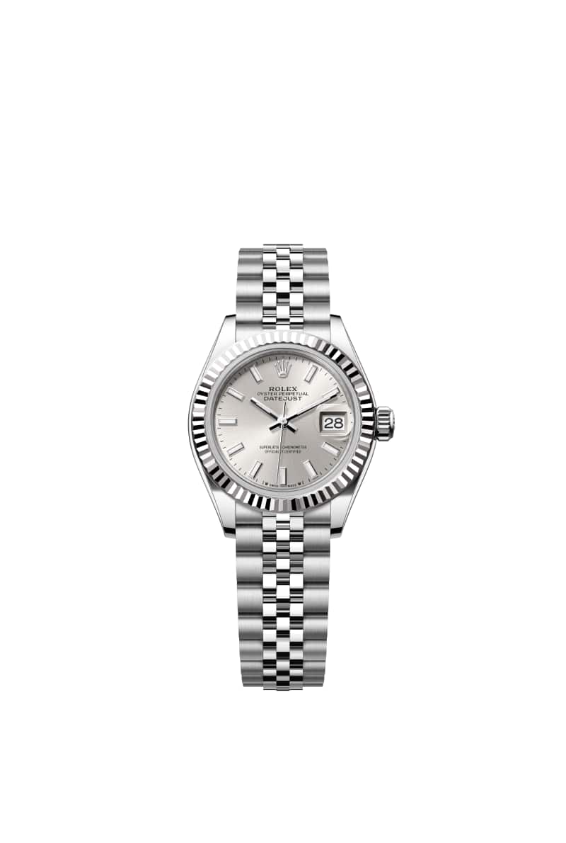 ROLEX Lady-๋ฐ์ดํธ์ ์คํธ 28 279174 Silver ๋ค์ด์ผ ์ค์ด์คํฐ์คํธ๊ณผ White Gold