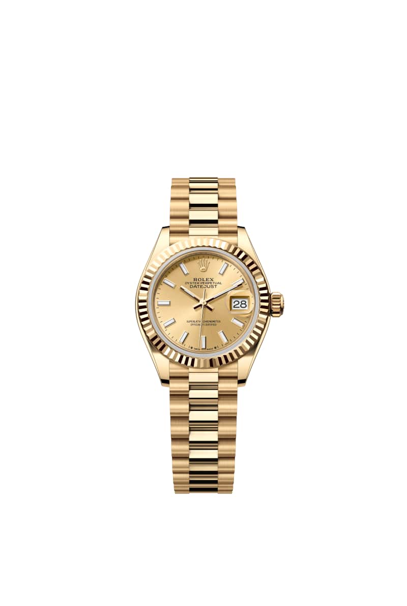ROLEX Lady-데이트저스트 28 279178 샴페인 Color 다이얼 18캐럿 옐로우 Gold
