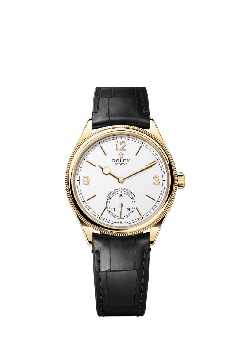 ROLEX 1908 39 52508 인텐스 White 다이얼 18캐럿 옐로우 Gold