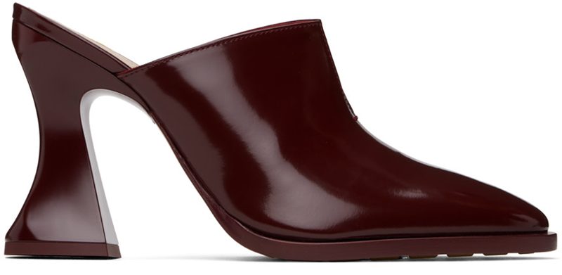 Burgundy Cha-Cha Mules 241798F122007