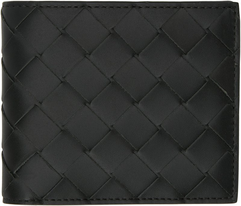 Khaki Intrecciato Bi-Fold Wallet 242798M164014