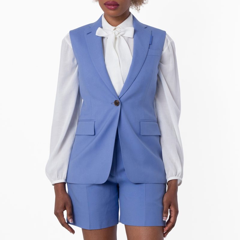 Sleeveless Tailored Jacket