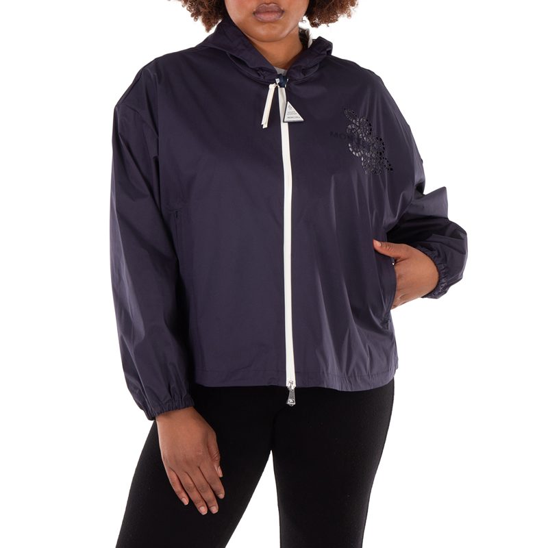 Drawstring Hood Long Sleeve Jacket
