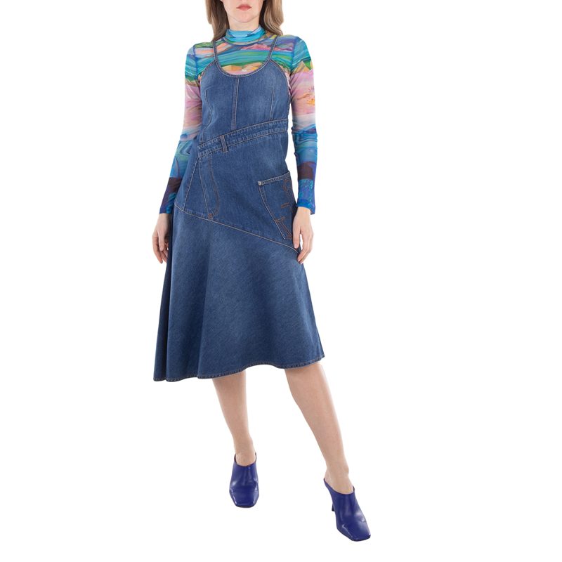 Twisted Denim Cotton Dress