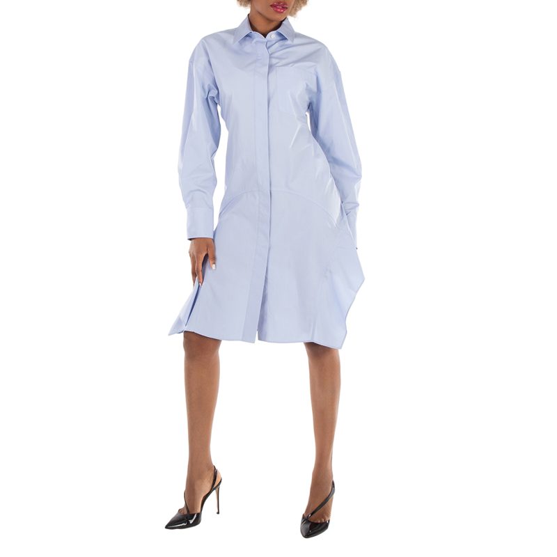 Banana-Sleeve Shirt Dress