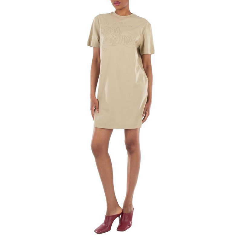 EKD Embroidered Cotton T-Shirt Dress