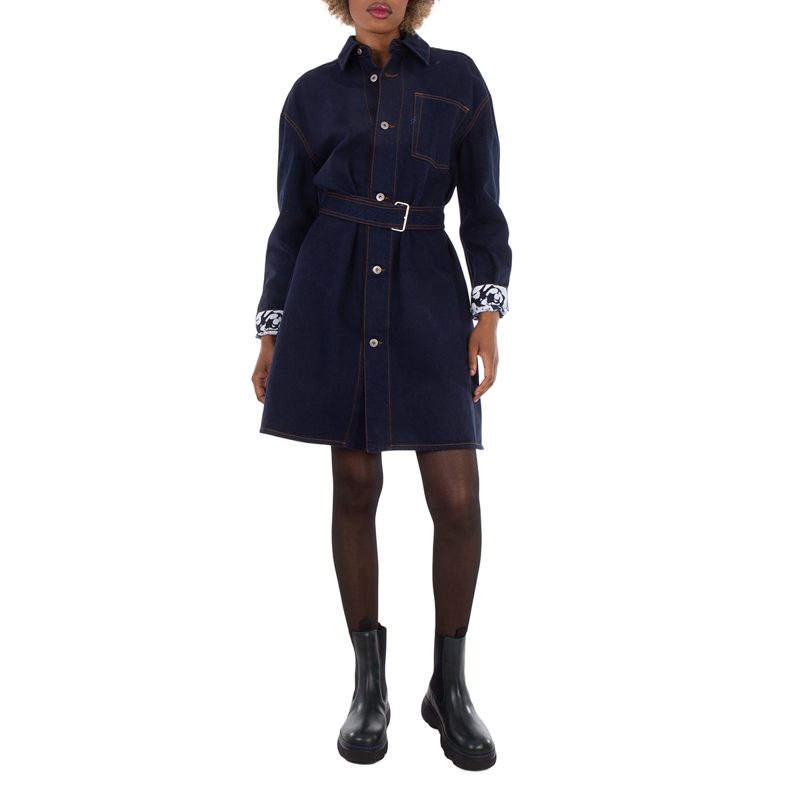 Japanese Belted Denim Shirtdress