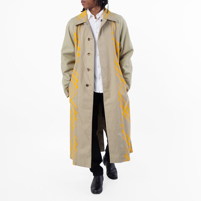 Bradford Check-Print Gabardine Coat