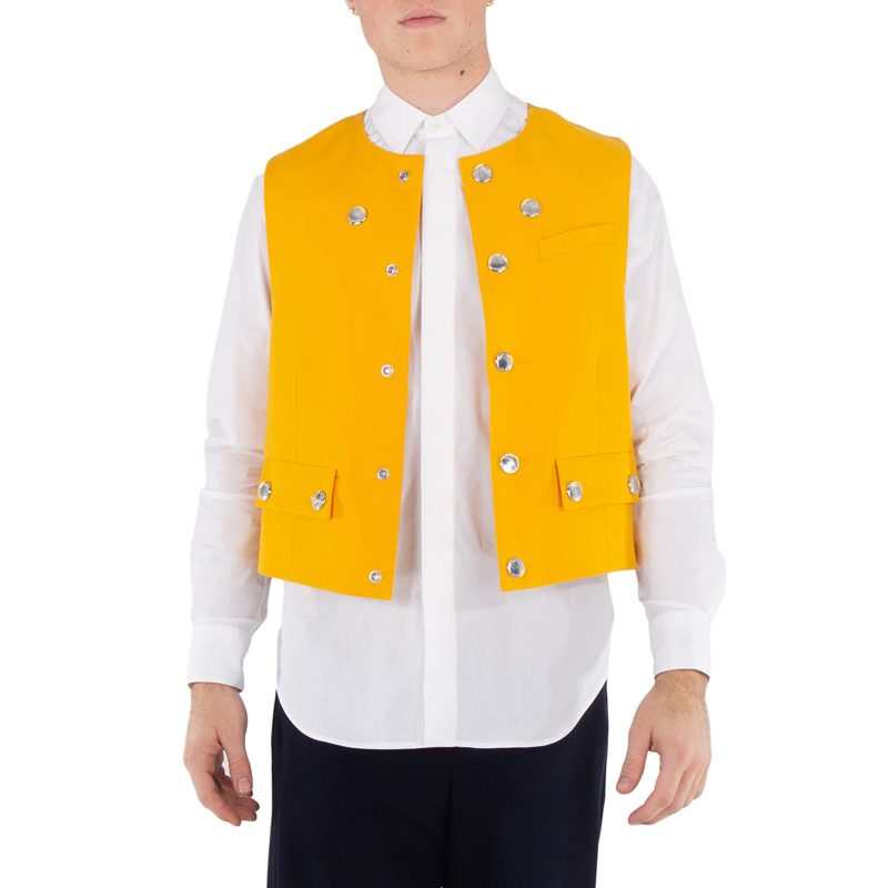 Mens Marigold Wool Waistcoat